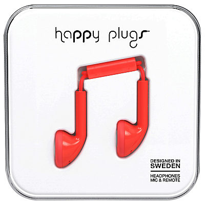Happy Plugs Earbud Coral Happy Plugs Earbud Coral